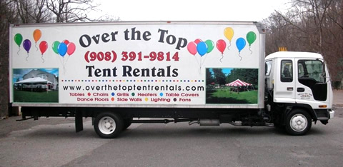 Contact Over The Top Tent Rentals at 908-391-9814