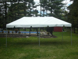 10x20 frame tent rental for parties in NJ