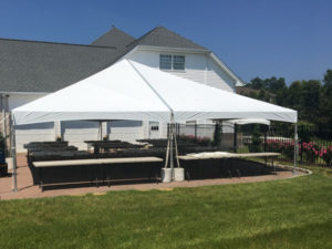 30x30 Keder White Frame Tent rentals for events and parties in NJ