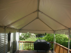 party tent on deck in Sayreville NJ