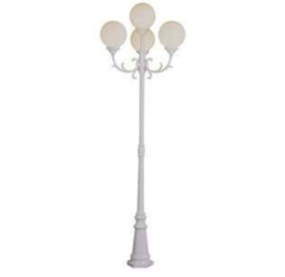 multiple globe pedestal light rental for outdoor parties